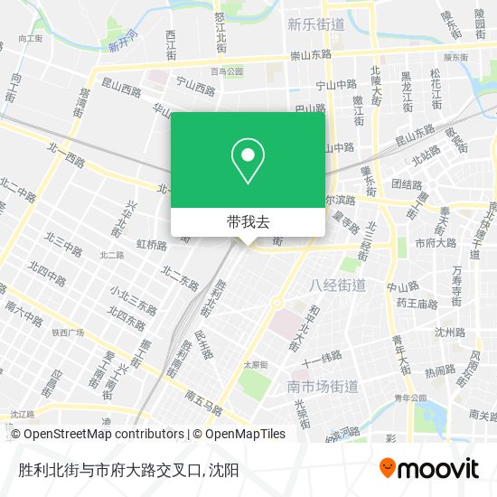 胜利北街与市府大路交叉口地图