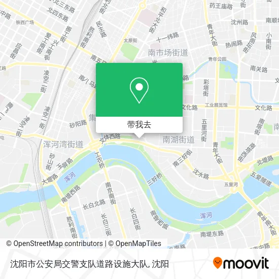 沈阳市公安局交警支队道路设施大队地图