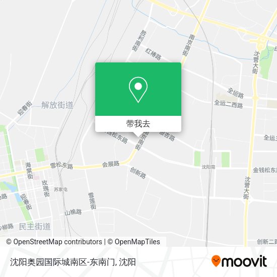 沈阳奥园国际城南区-东南门地图