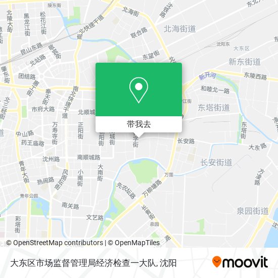 大东区市场监督管理局经济检查一大队地图