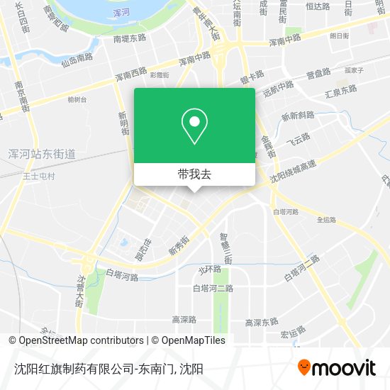 沈阳红旗制药有限公司-东南门地图