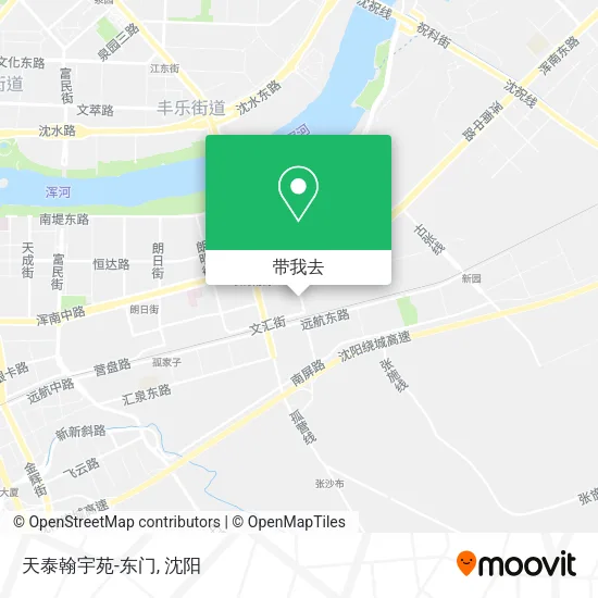 天泰翰宇苑-东门地图
