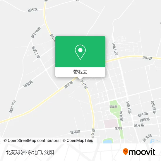 北苑绿洲-东北门地图