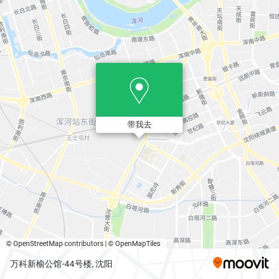 万科新榆公馆-44号楼地图
