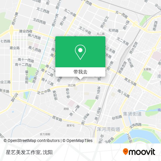 星艺美发工作室地图