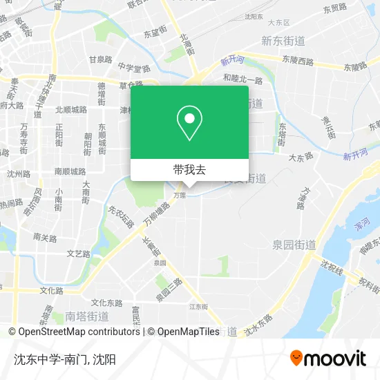 沈东中学-南门地图
