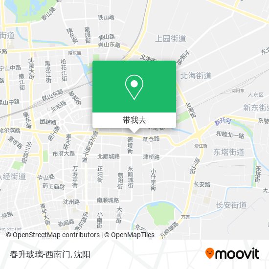 春升玻璃-西南门地图