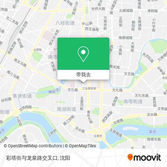 彩塔街与龙泉路交叉口地图