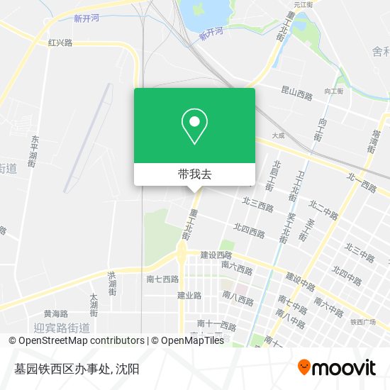 墓园铁西区办事处地图