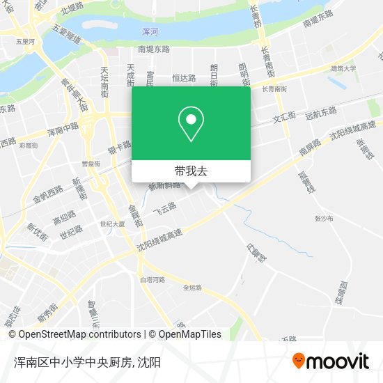 浑南区中小学中央厨房地图