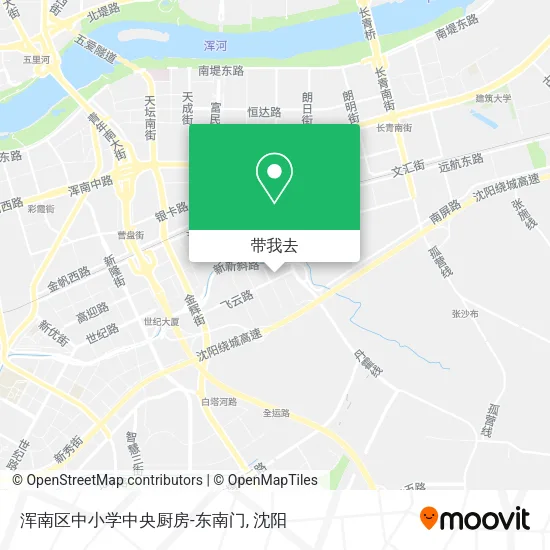 浑南区中小学中央厨房-东南门地图