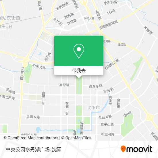 中央公园水秀湖广场地图