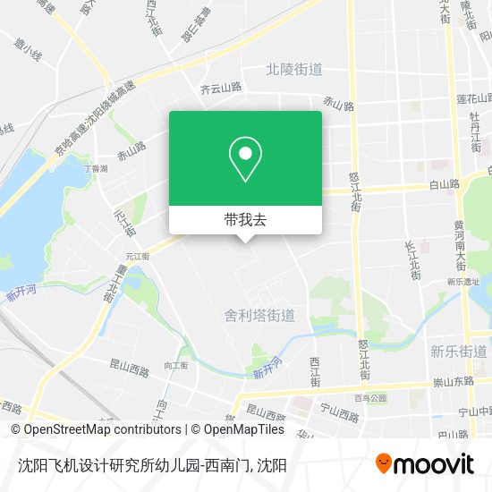 沈阳飞机设计研究所幼儿园-西南门地图