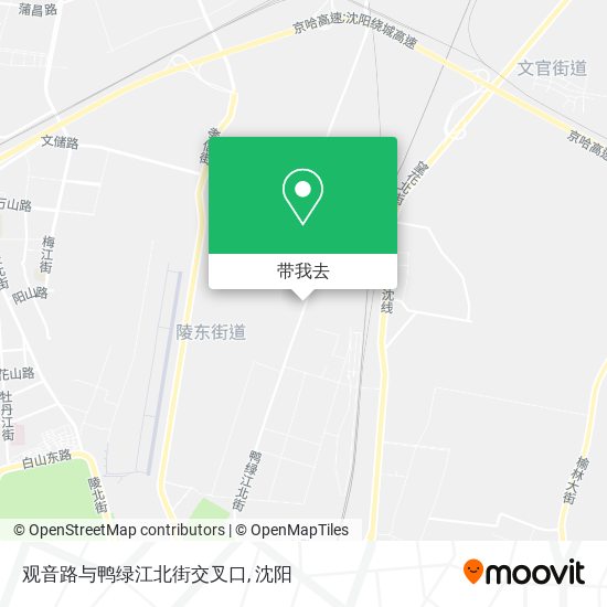 观音路与鸭绿江北街交叉口地图
