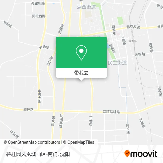 碧桂园凤凰城西区-南门地图