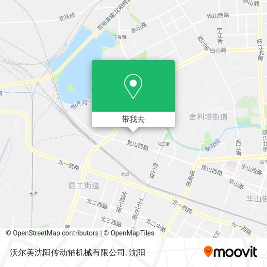 沃尔美沈阳传动轴机械有限公司地图