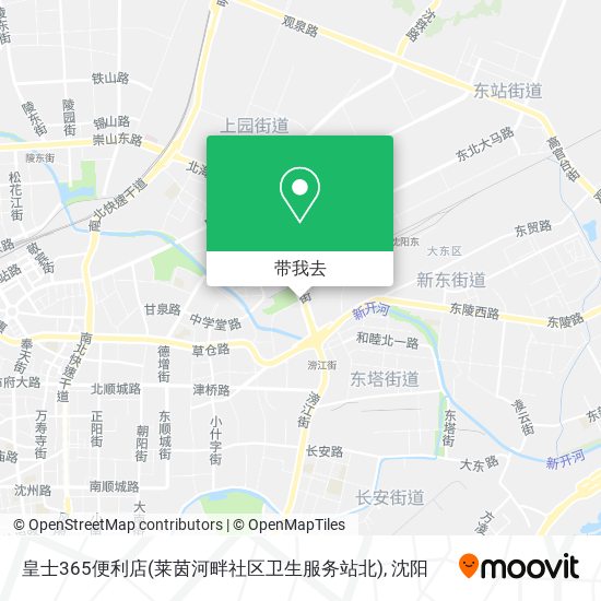 皇士365便利店(莱茵河畔社区卫生服务站北)地图