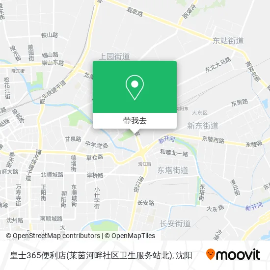 皇士365便利店(莱茵河畔社区卫生服务站北)地图