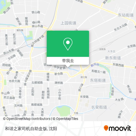 和谐之家司机自助盒饭地图