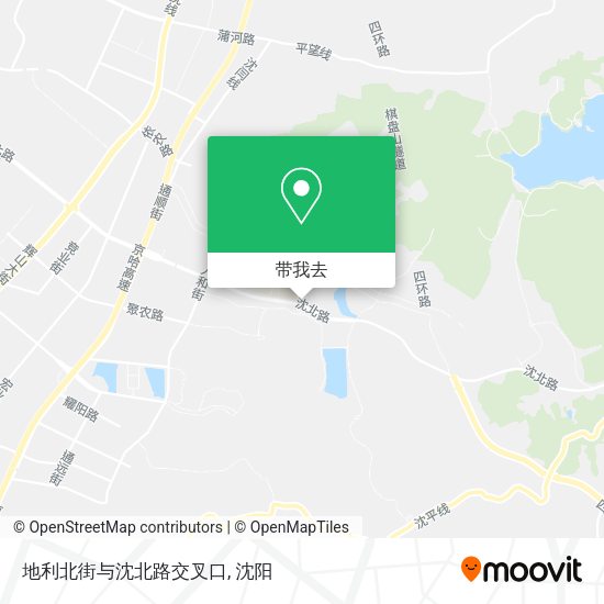 地利北街与沈北路交叉口地图