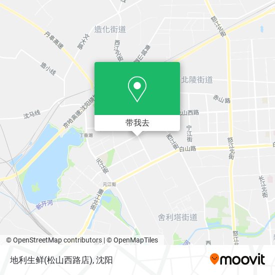 地利生鲜(松山西路店)地图