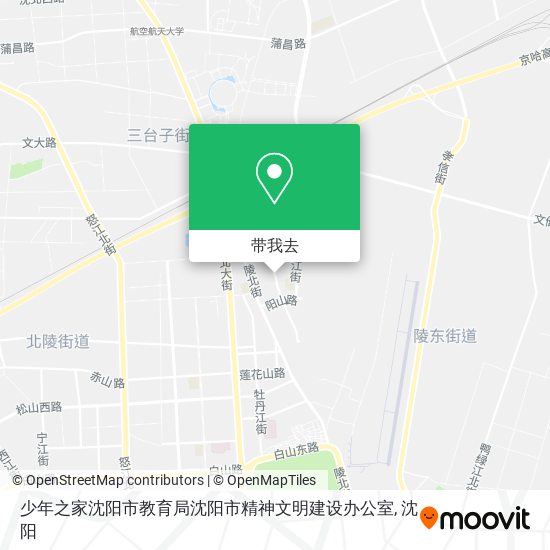 少年之家沈阳市教育局沈阳市精神文明建设办公室地图