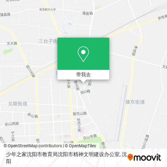 少年之家沈阳市教育局沈阳市精神文明建设办公室地图