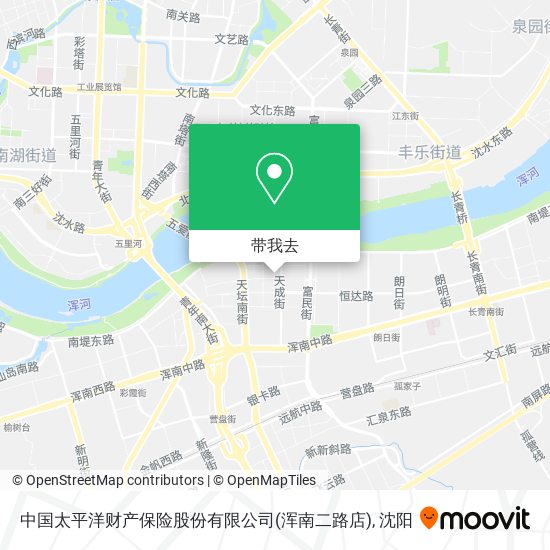 中国太平洋财产保险股份有限公司(浑南二路店)地图