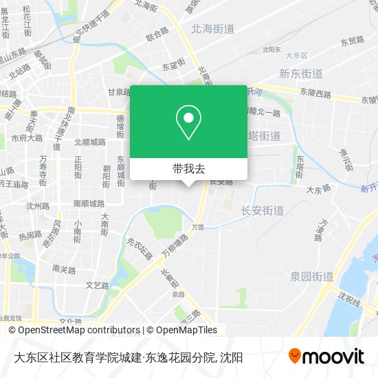 大东区社区教育学院城建·东逸花园分院地图