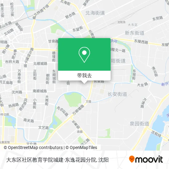 大东区社区教育学院城建·东逸花园分院地图