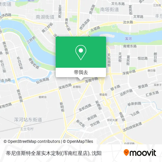 蒂尼倍斯特全屋实木定制(浑南红星店)地图