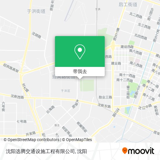 沈阳选腾交通设施工程有限公司地图