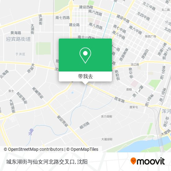 城东湖街与仙女河北路交叉口地图