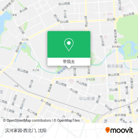 滨河家园-西北门地图