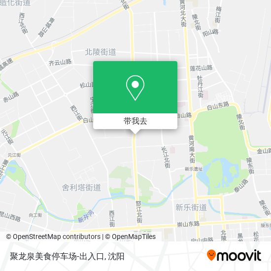 聚龙泉美食停车场-出入口地图