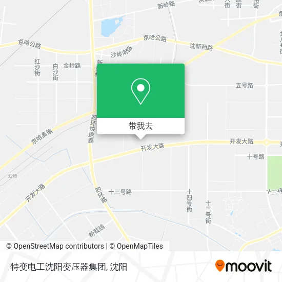 特变电工沈阳变压器集团地图