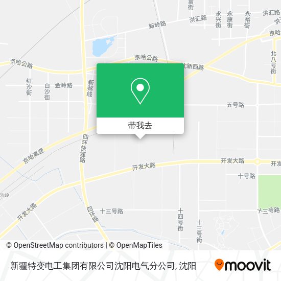 新疆特变电工集团有限公司沈阳电气分公司地图