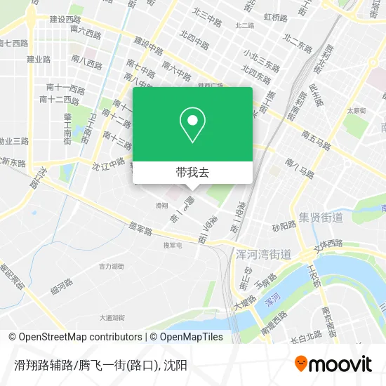 滑翔路辅路/腾飞一街(路口)地图