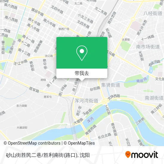 砂山街胜民二巷/胜利南街(路口)地图