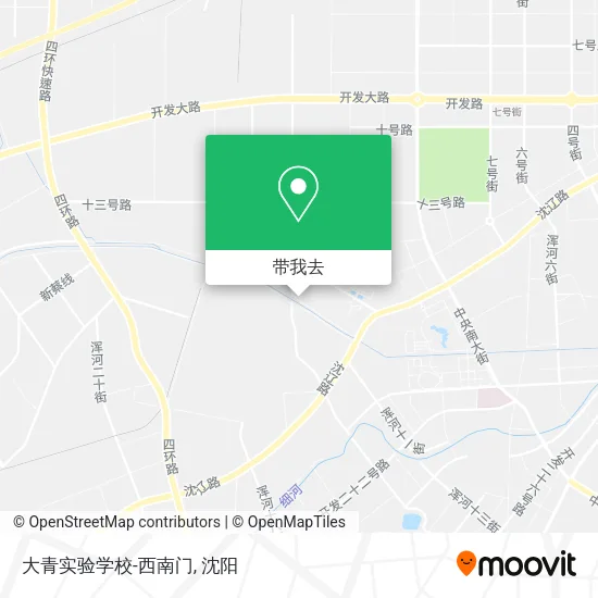 大青实验学校-西南门地图