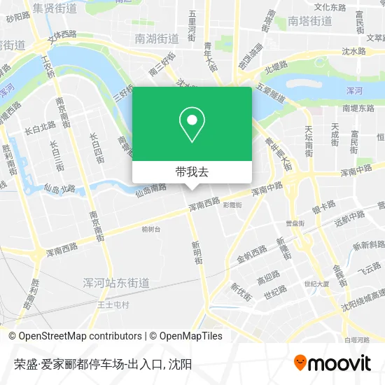 荣盛·爱家郦都停车场-出入口地图
