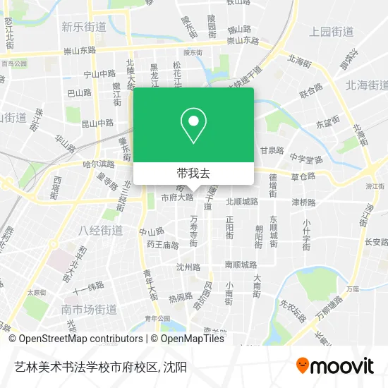 艺林美术书法学校市府校区地图
