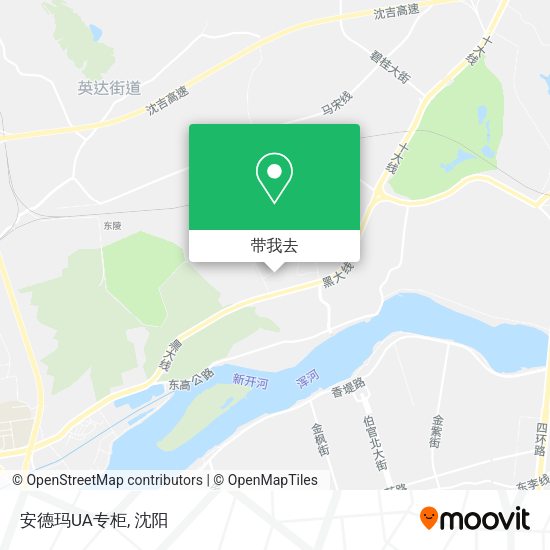 安德玛UA专柜地图