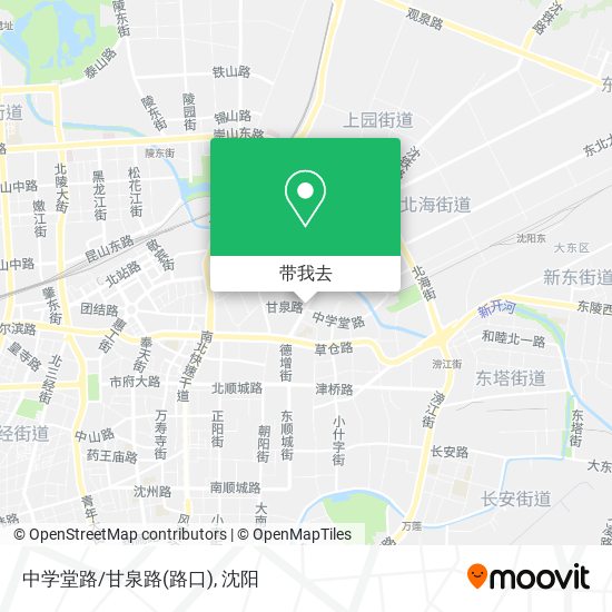 中学堂路/甘泉路(路口)地图