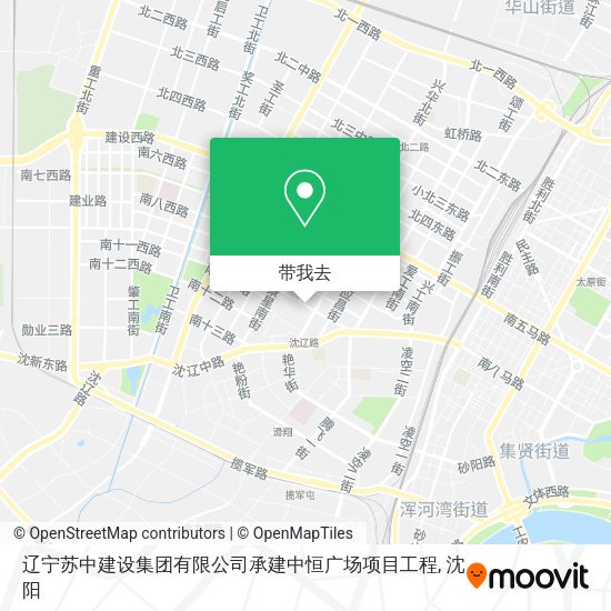 辽宁苏中建设集团有限公司承建中恒广场项目工程地图