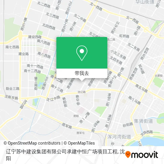 辽宁苏中建设集团有限公司承建中恒广场项目工程地图