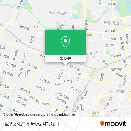 重型文化广场地铁站-A口地图