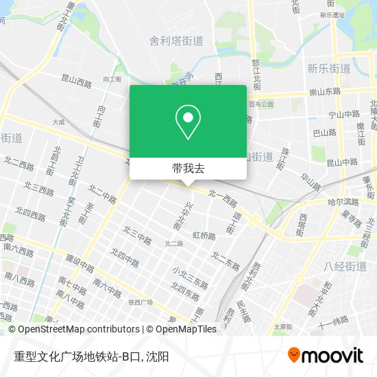 重型文化广场地铁站-B口地图