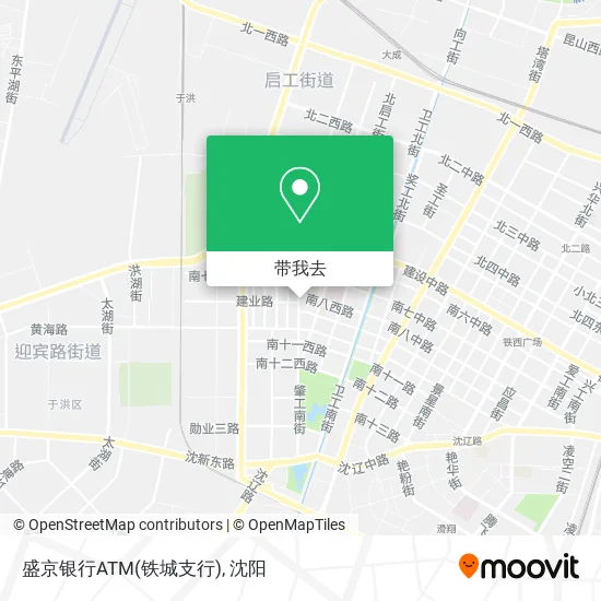 盛京银行ATM(铁城支行)地图
