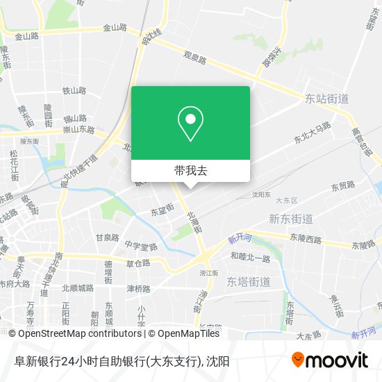 阜新银行24小时自助银行(大东支行)地图